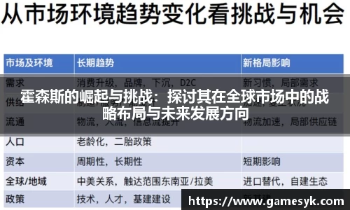 霍森斯的崛起与挑战：探讨其在全球市场中的战略布局与未来发展方向
